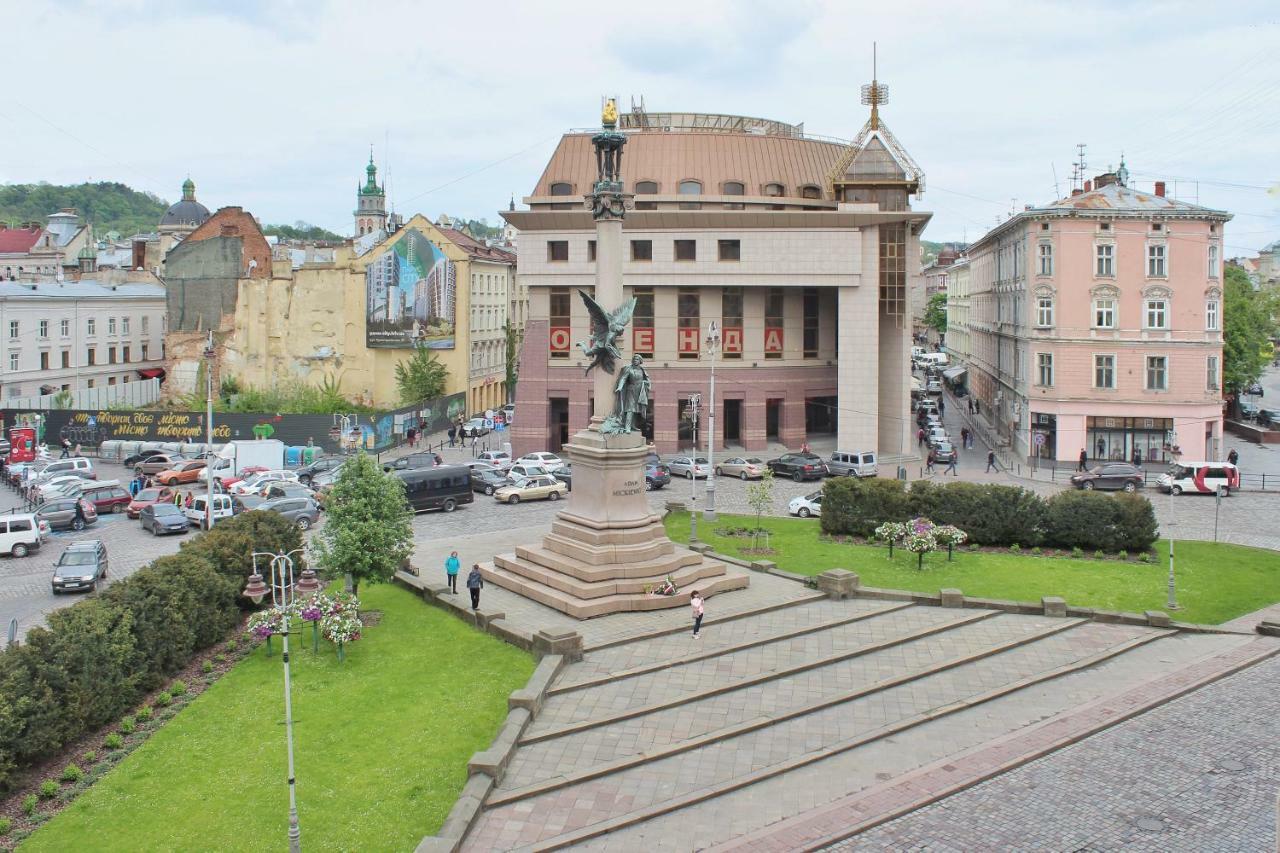 Квартира В Центрі Львова Вулиця Міцкевича 5, Простора З Гарним Видом На Місто Kültér fotó